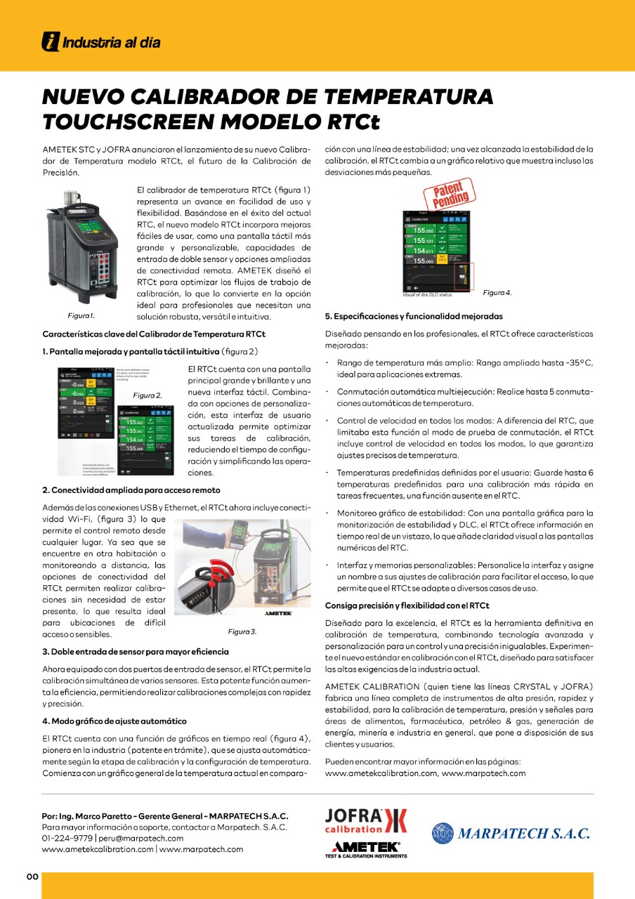 Calibrador de Temperatura RTCt – AMETEK JOFRA