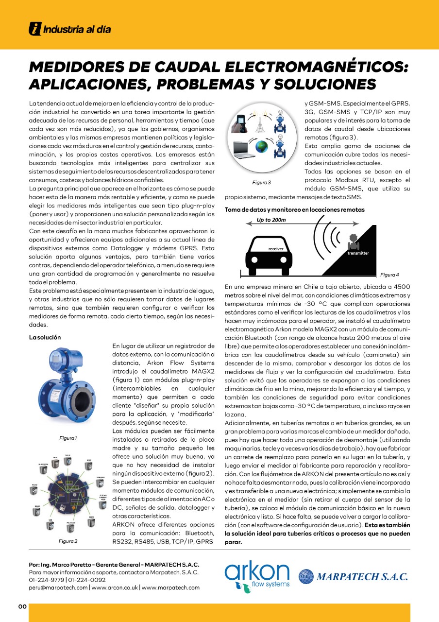 Caudalímetros Electromagnéticos Arkon